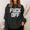 メンズ Fuck Off Thrash メタル スウェットシャツ 彼女への贈り物