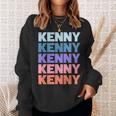 Modern Repeated Text Kenny スウェットシャツ 彼女への贈り物