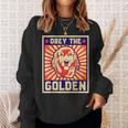 Obey The Golden ゴールデンレトリーバーオーナー向け スウェットシャツ 彼女への贈り物