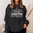 uper Cool Director 面白いギフト スウェットシャツ 彼女への贈り物