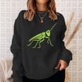 Grasshopper ミニマリストのバッタかわいい昆虫小さなバッタ スウェットシャツ 彼女への贈り物