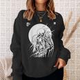 Grindcore オカルトホラースカルアート デスメタル スラッシュメタル スウェットシャツ 彼女への贈り物