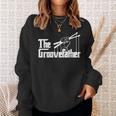 The Groovefatherintage Drumsドラミングバンドドラマー スウェットシャツ 彼女への贈り物