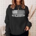 Hair Hustler アメリカ国旗 ヘアスタイリスト バーバー Usa メンズ レディース スウェットシャツ 彼女への贈り物