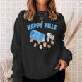 Happy Pills うさぎ 面白い ホーランドロップ バニー 恋人 ユーモア スウェットシャツ 彼女への贈り物
