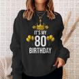 It's My 80Th Birthday Party 80歳 誕生日 メンズ レディース スウェットシャツ 彼女への贈り物