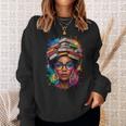 Juneteenth Educated Melanin Queen Afro Women Book Lover Sweatshirt Gifts for Her