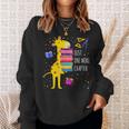 Just One More Chapter Cute Giraffe Book Reading Nerd Sweatshirt Gifts for Her