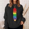 Kawaii Gay アイスクリーム Lgbt プライド レインボー プライド 月間 スウェットシャツ 彼女への贈り物