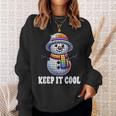 Keep It Cool Disconowman Retro Funky Holidayibes スウェットシャツ 彼女への贈り物