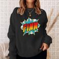 Kids Boys Finn Name Comic Book Superhero Sweatshirt Gifts for Her