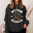 Kinda Fit Mostly Fat Fitness 面白いジムワークアウト スウェットシャツ 彼女への贈り物