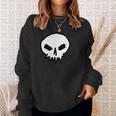 Thekull スカルシャツ ゴスデザイン パンク スウェットシャツ 彼女への贈り物