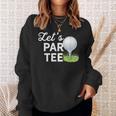 Let's Par ゴルフボール ティーピン付き 面白いゴルフクラブtシャツ スウェットシャツ 彼女への贈り物