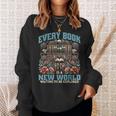 Librarian Bookworm Library Day Reading Books Sweatshirt Gifts for Her