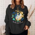 Life Happens 太極拳は猫陰陽エネルギー瞑想を助ける スウェットシャツ 彼女への贈り物