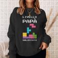 Livello Papàbloccato Maglia Regalo Divertente Neo Papà Maglia A Manica Felpa Regalos para ella