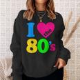 I Love The 80'S 80年代パーティードレスレトロ1980年代テーマ スウェットシャツ 彼女への贈り物