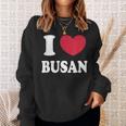 I Love Busan 釜山が大好きです スウェットシャツ 彼女への贈り物