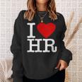 I Love Hr レッドハート 人事 スウェットシャツ 彼女への贈り物