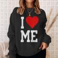 I Love Me ハートセルフラブセルフ受容i Love Me スウェットシャツ 彼女への贈り物