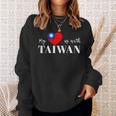 I Love Taiwan Flag Taiwan's Pride Itand With Taiwan Heart スウェットシャツ 彼女への贈り物
