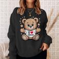 I Love Tsurumi Teddy Bear 鶴見テディベアが大好き スウェットシャツ 彼女への贈り物