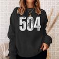 New Orleans 504 Area Code スウェットシャツ 彼女への贈り物