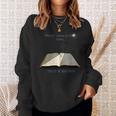 Open Book Faith Christian Cross Light Bible Sweatshirt Gifts for Her