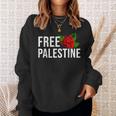 Palestine Free Palestine Free Gaza Palestine Flag Arabic スウェットシャツ 彼女への贈り物