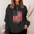Patriotic 4Th Of July Pocket Usa American Flag On Back Of Sweatshirt Gifts for Her