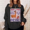 Peru レトロ ヴィンテージ 航空会社 トラベルポスター スウェットシャツ 彼女への贈り物