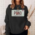 Pono ヴィンテージ ハワイ ナンバープレート スウェットシャツ 彼女への贈り物
