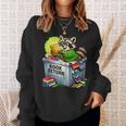 Raccoon At Library Book Return Librarian And Reader Sweatshirt Gifts for Her Raccoon At Library Book Return Librarian And Reader Sweatshirt Gifts for Her