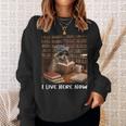 Raccoon I Live Here Now Book Lover Racoon Reading Book Sweatshirt Gifts for Her Raccoon I Live Here Now Book Lover Racoon Reading Book Sweatshirt Gifts for Her