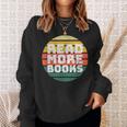 Read More Books Retro Vintage Book Lover Sweatshirt Gifts for Her Read More Books Retro Vintage Book Lover Sweatshirt Gifts for Her