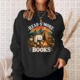 Read S'More Books Cute Campfire Reading Book Lovers Camping Sweatshirt Gifts for Her