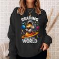 Reading Is Out Of This World Astronaut Book Lover Teacher Sweatshirt Gifts for Her