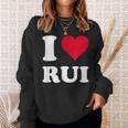 Red Heart I Love Rui スウェットシャツ 彼女への贈り物