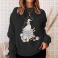 Retro Book SLP Goose On The Loose Speech Language Pathology Sweatshirt Gifts for Her