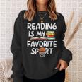 Retro Reading Is My Favorite Sport Basketball World Book Day Sweatshirt Gifts for Her Retro Reading Is My Favorite Sport Basketball World Book Day Sweatshirt Gifts for Her