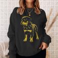 Rocker ロットワイラー パンク メタル ロックンロール ミュージック ドッグ 長袖tシャツ スウェットシャツ 彼女への贈り物