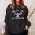 Rogue America ユーズド加工 アメリカ国旗 イーグル スウェットシャツ 彼女への贈り物