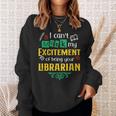 School Librarian Assistant Mask Book Reading Library Sweatshirt Gifts for Her
