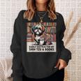 Shih Tzu Dog Shihtzu Dog Books Nerds Reader Shitzhu Shih Tzu Sweatshirt Gifts for Her