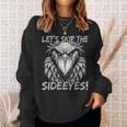 Sideeyes シュービルコウノトリの子育てをスキップしましょう 長袖tシャツ スウェットシャツ 彼女への贈り物