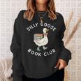 Silly Goose Book Club Bookish Reader Bookworm Reading Sweatshirt Gifts for Her