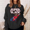 Superhero Pride Comic Book Lover African American Dad Sweatshirt Gifts for Her