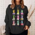 Teacher Easter Reading Bunnies Book Lover Bunny Sweatshirt Gifts for Her