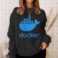 Twoided Docker ソフトウェアプログラミングと開発 スウェットシャツ 彼女への贈り物